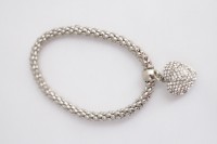 PULSERA CUORE PLATEADA o DORADA